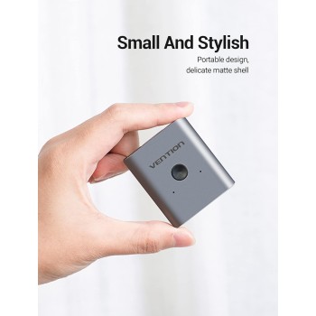 Vention HDMI Switch 2-Port 4K 2.0 Bi-Directional Metal AFUH0 Vention HDMI Switch 2-Port 4K 2.0 Bi-Directional Metal AFUH0