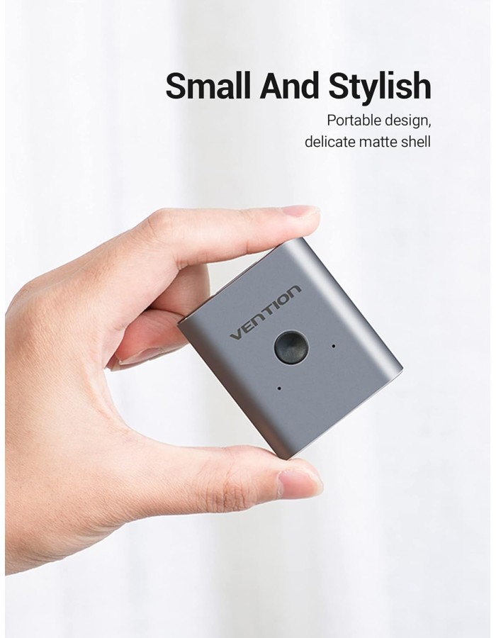 Vention HDMI Switch 2-Port 4K 2.0 Bi-Directional Metal AFUH0