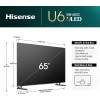 Hisense 65U6NQ 65'' 4K Smart QLED Mini LED TV