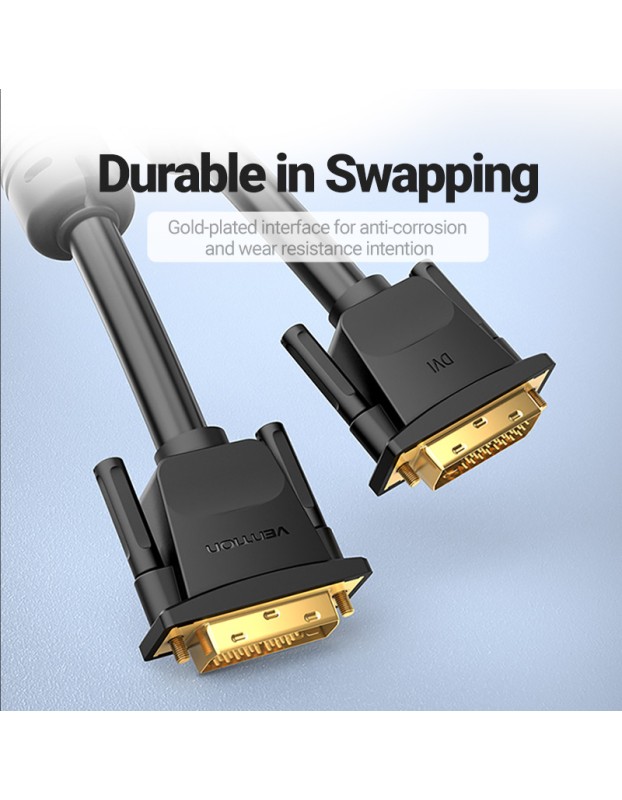 Vention DVI 24+1 Male to Male Cable 1.5m EAABG Vention DVI 24+1 Male to Male Cable 1.5m EAABG