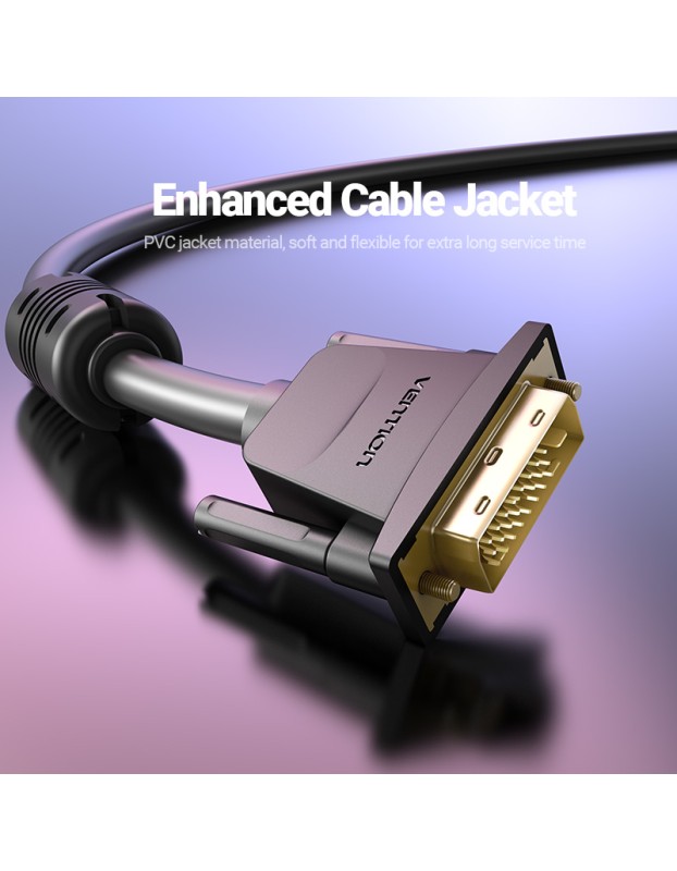 Vention DVI 24+1 Male to Male Cable 1.5m EAABG Vention DVI 24+1 Male to Male Cable 1.5m EAABG
