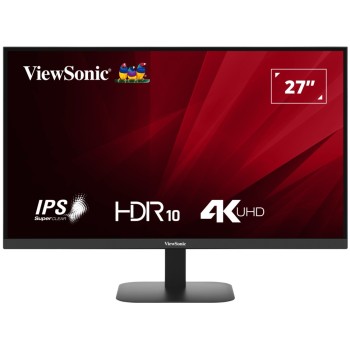 Viewsonic Monitor VA 27'' 4K UHD IPS HDR10 with Dual HDMI & DisplayPort VA2708-4K-HD
