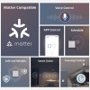 Sonoff M5 Matter WiFi Smart Wall Mechanical Switch 2-Button White Sonoff M5 Matter WiFi Smart Wall Mechanical Switch 2-Button White