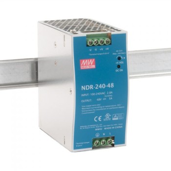 Meanwell NDR-240-48 Industrial DIN Rail PSU 48V 240W