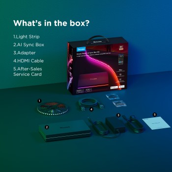 Govee TV AI Sync Box w/Strip Light for 55-65" Max 8K 240HZ (Matter) H8604