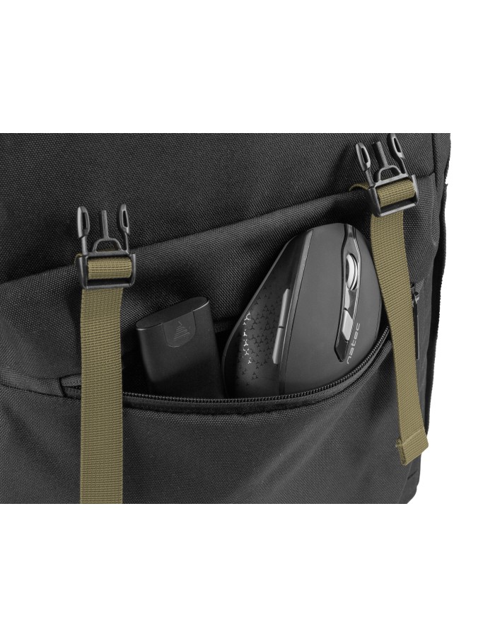 Natec Laptop Backpack 15.6'' 18L Black Green NIALA Natec Laptop Backpack 15.6'' 18L Black Green NIALA