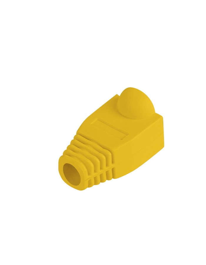 Lanberg RJ45 Strain Relief Boot Cap Pack of 100 Yellow PLB-1000-Y