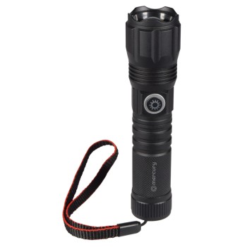 Mercury Rechargeable LED Torch with Window Breaker & SOS Function 410.307UK