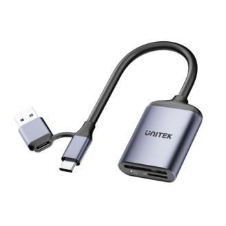 Unitek R1018E Super Fast Card Reader Up to 312mb/s USB-A/C Supports SD/MicroSD