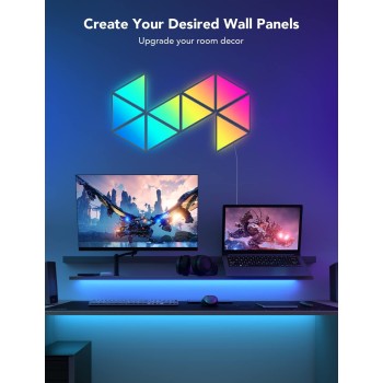 Govee Gaming Wall Glide Triangle Light Panels 10pack B6067 Govee Gaming Wall Glide Triangle Light Panels 10pack B6067