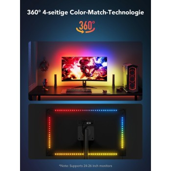 Govee H6608 Monitor Back Light Strip & 2x Light Bars Gaming Set Govee H6608 Monitor Back Light Strip & 2x Light Bars Gaming Set