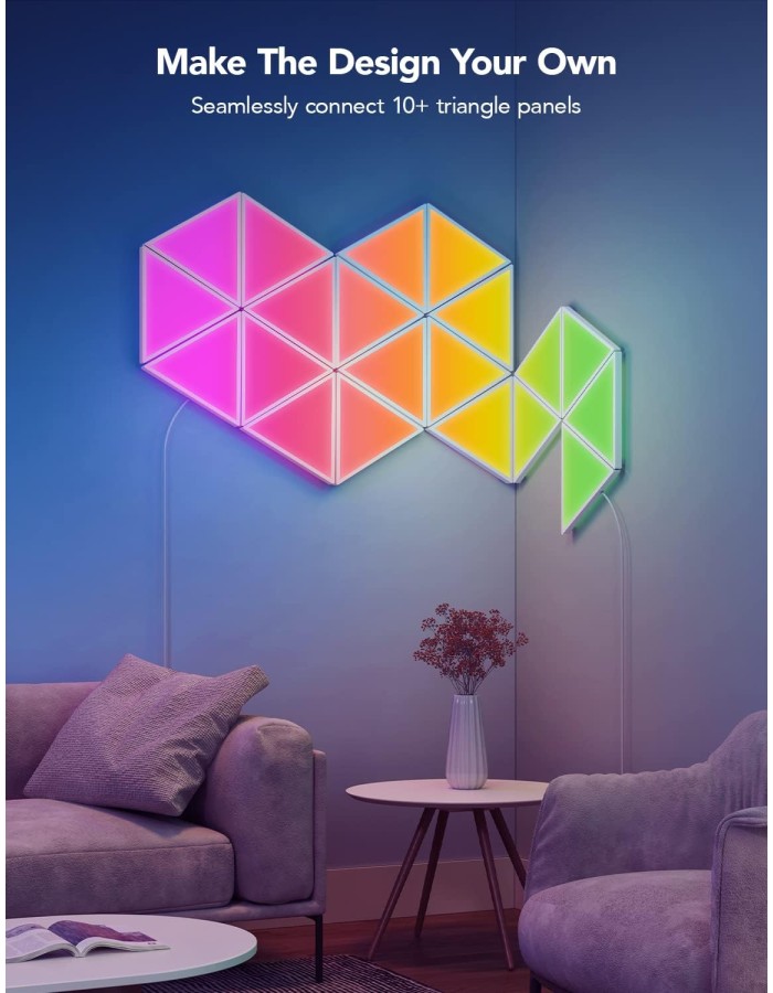 Govee Gaming Wall Glide Triangle Light Panels 10pack B6067
