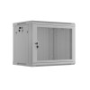 Lanberg Wall Rack 19'' with Perforated Door 6U 45cm Grey FLAT PACKED