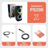Majority PS200 Oakcastle Portable Karaoke Speaker 80W/BT/USB