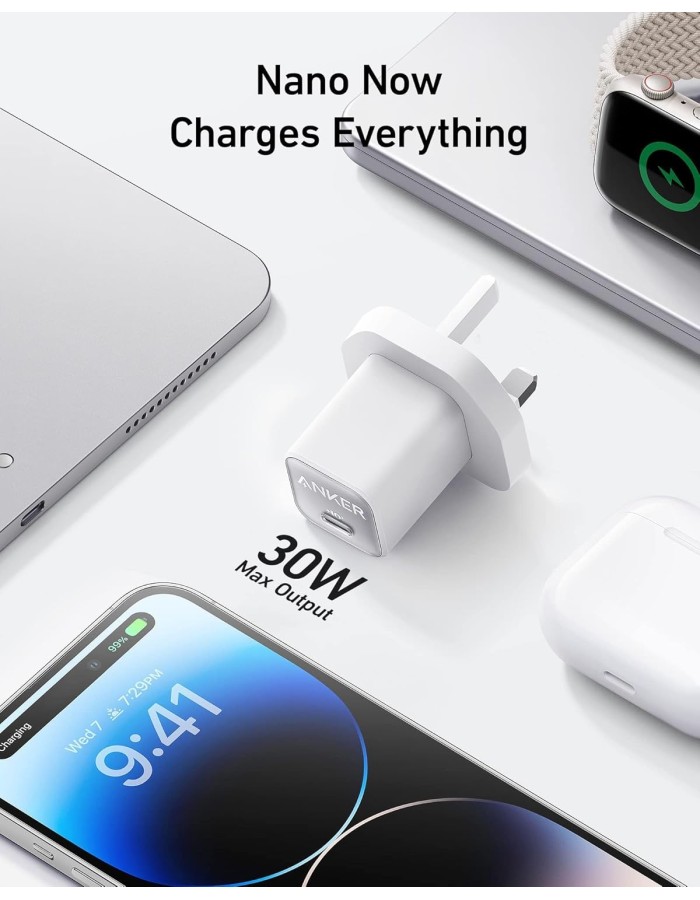 Anker Mobile Charger Wall 30W USB-C Nano 3 (511) White