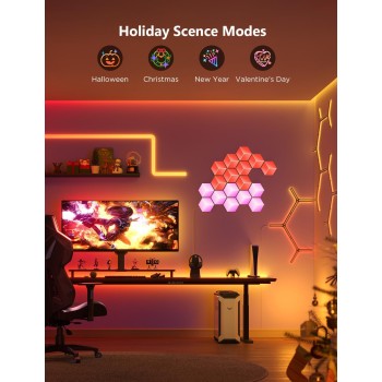 Govee Gaming Wall Glide Hexa Pro Light Panels 10pack H6066 Govee Gaming Wall Glide Hexa Pro Light Panels 10pack H6066