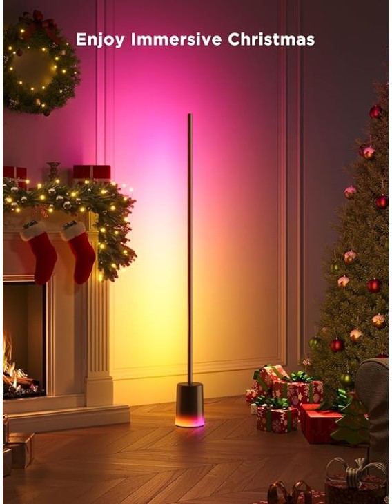 Govee Lamp Floor Smart RGBICWW Supports Matter (Floor Lamp 2 Black) H607C Govee Lamp Floor Smart RGBICWW Supports Matter (Floor Lamp 2 Black) H607C