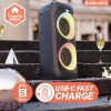 Majority PS200 Oakcastle Portable Karaoke Speaker 80W/BT/USB