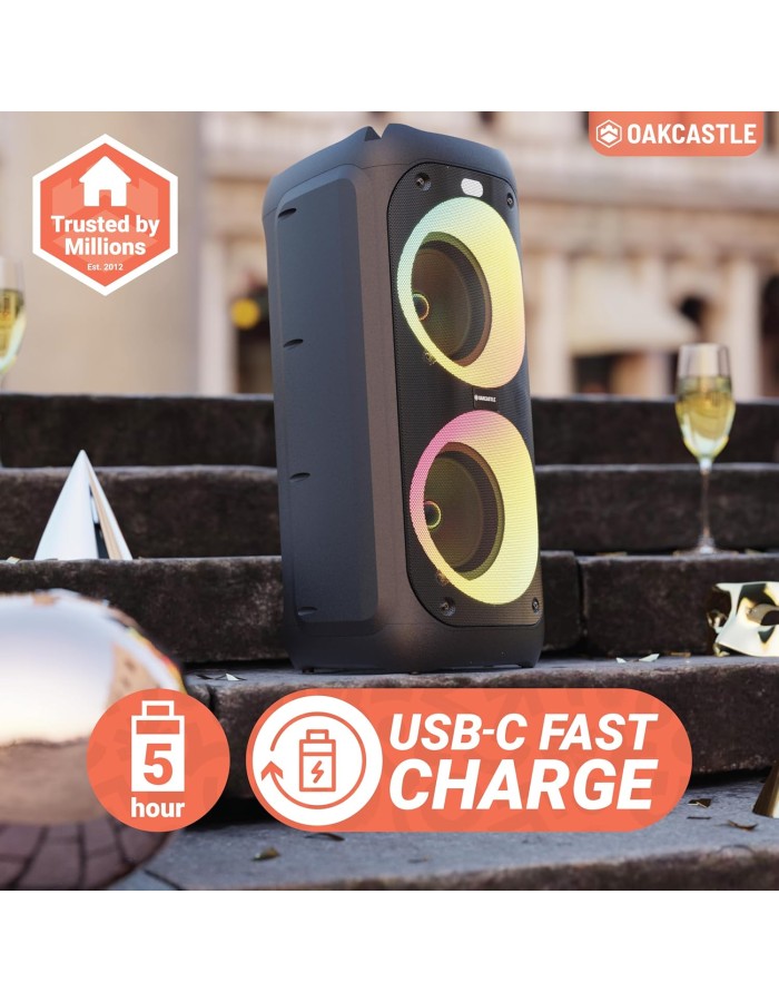 Majority PS200 Oakcastle Portable Karaoke Speaker 80W/BT/USB