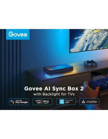 Govee TV AI Sync Box w/Strip Light for 55-65" Max 8K 240HZ (Matter) H8604 Govee TV AI Sync Box w/Strip Light for 55-65" Max 8K 240HZ (Matter) H8604