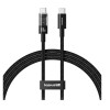 Baseus Cable USB-C to USB-C Gem Series 100W 1.0m Black