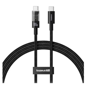 Baseus Cable USB-C to USB-C Gem Series 100W 2.0m Black