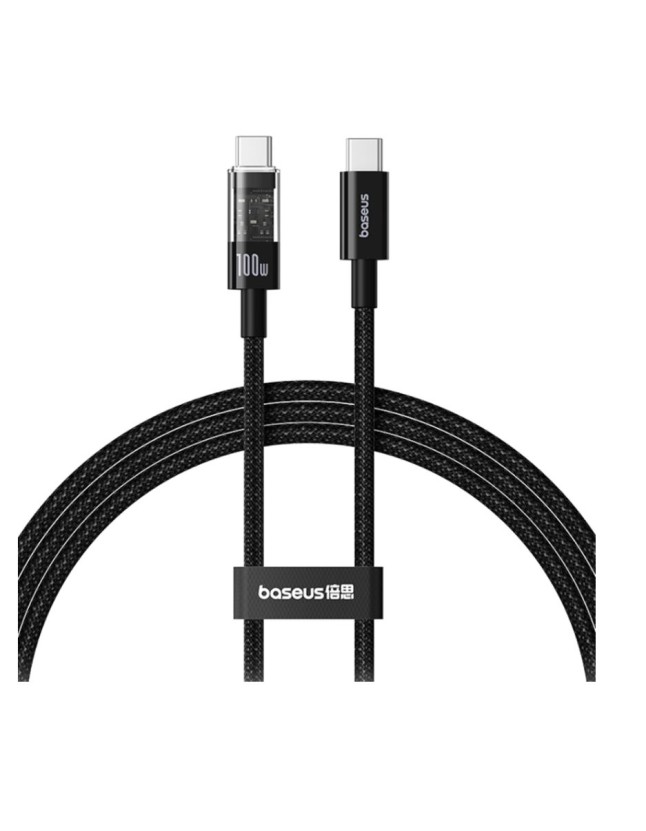 Baseus Cable USB-C to USB-C Gem Series 100W 1.0m Black