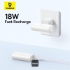 Baseus Powerbank 20W 5000mAh Plug-In USB-C 20W White Baseus Powerbank 20W 5000mAh Plug-In USB-C 20W White