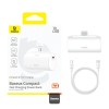Baseus Powerbank 20W 5000mAh Plug-In USB-C 20W White Baseus Powerbank 20W 5000mAh Plug-In USB-C 20W White