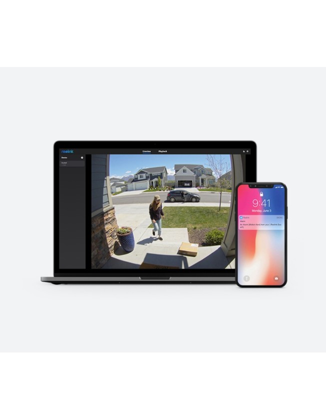 Reolink WIFI Video Doorbell 5MP black (D340W)