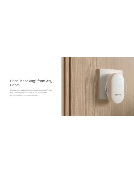 Reolink WIFI Video Doorbell 5MP black (D340W)