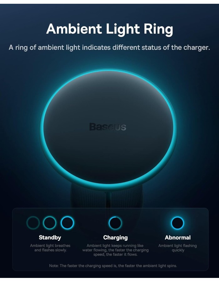 Baseus Wireless AirVent Magnetic Car Charger 15W+25W USB-C CW01 Baseus Wireless AirVent Magnetic Car Charger 15W+25W USB-C CW01