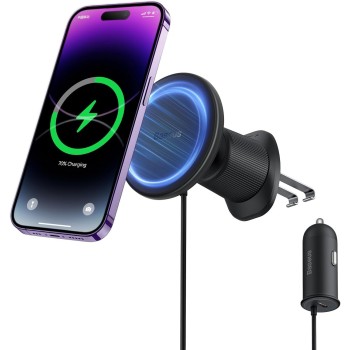 Baseus Wireless AirVent Magnetic Car Charger 15W+25W USB-C CW01 Baseus Wireless AirVent Magnetic Car Charger 15W+25W USB-C CW01