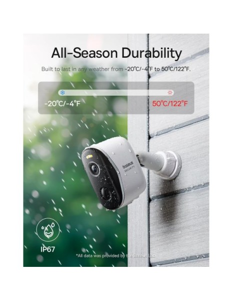 Baseus Security N1 plus Outdoor Camera 2K 2-Cam Kit White