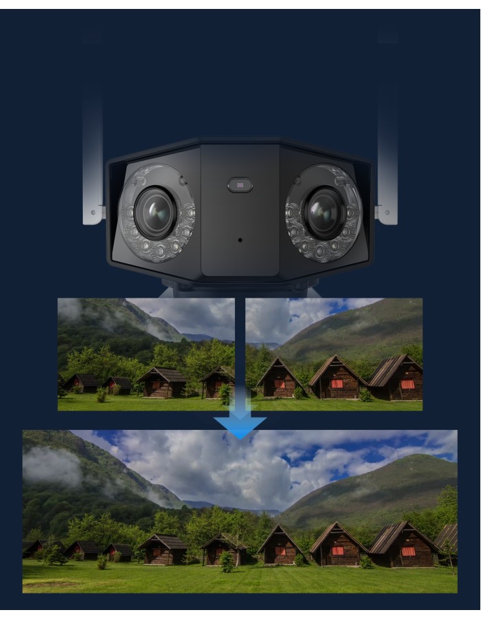 Reolink G750 (DUO2) Outdoor 4G Battery Camera 6MP Dual Lens with LTE