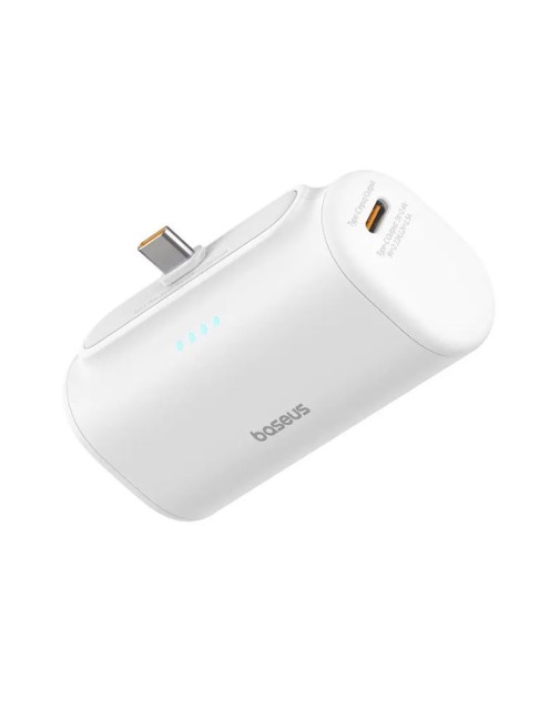Baseus Powerbank 20W 5000mAh Plug-In USB-C 20W White