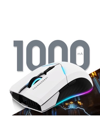 Thunderobot ML702 Wireless Gaming Rechargeable Mouse White Thunderobot ML702 Wireless Gaming Rechargeable Mouse White
