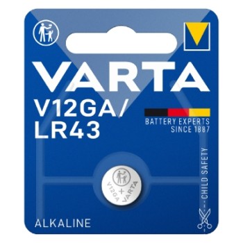Varta Alkaline Button V12GA (LR43) Battery 1pc Varta Alkaline Button V12GA (LR43) Battery 1pc