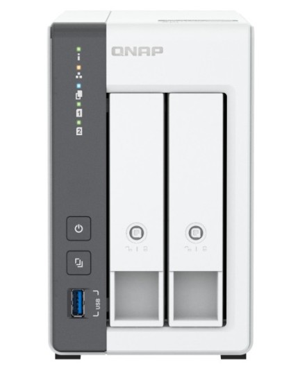 QNAP NAS 2-Bay Tower ARM Quad-Core, 4GB RAM, 2.5GbE & USB One-Touch Copy Button TS-216G