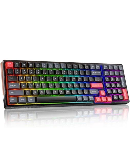 Machenike K600-B100 LITE Mechanical Gaming Keyboard 104 Red Switch Keys
