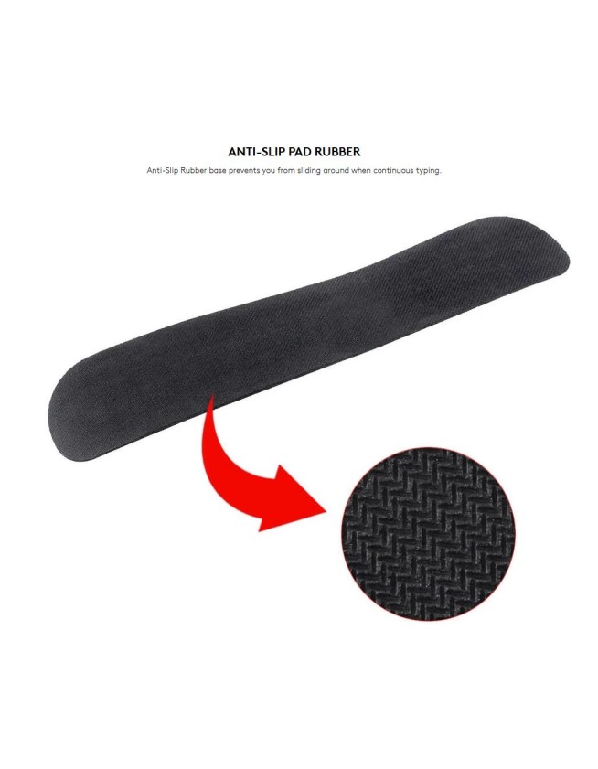 Genius G-WP100 Universal Ergonomic AntiSlip Keyboard Palm Rest with Memory Foam