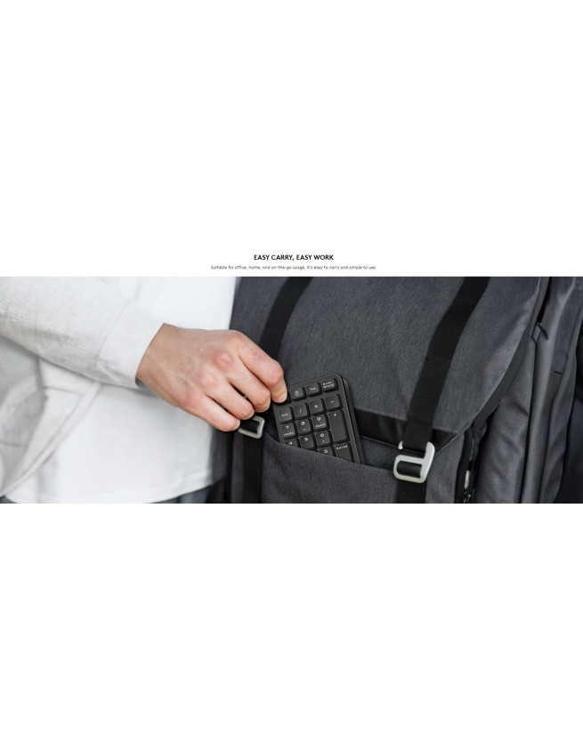 Genius Keyboard Numeric Pad Wireless AI w/Palm Rest NumPad 1000