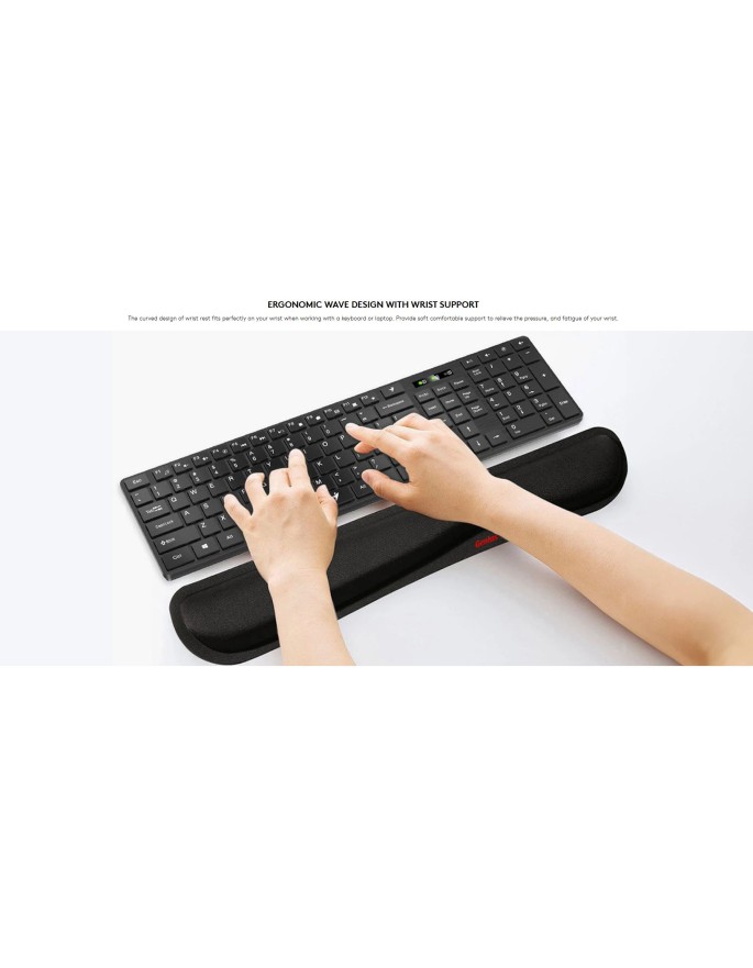 Genius G-WP100 Universal Ergonomic AntiSlip Keyboard Palm Rest with Memory Foam