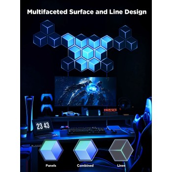Govee Gaming Wall Glide Hexa Ultra Light Panels 7pcs (EU) H606A Govee Gaming Wall Glide Hexa Ultra Light Panels 7pcs (EU) H606A