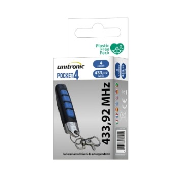 Unitronic RF Remote POCKET4 Universal Self-learning 4 channels Unitronic RF Remote POCKET4 Universal Self-learning 4 channels