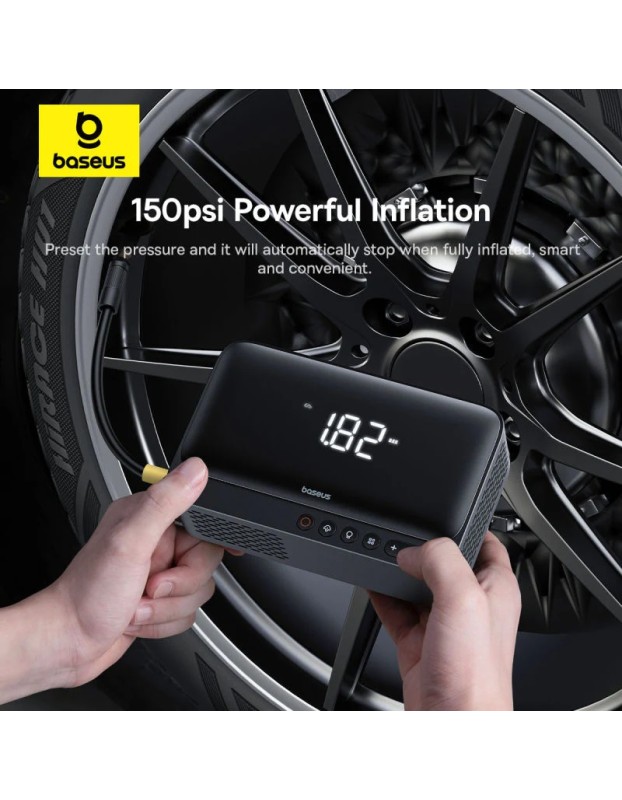 Baseus Car Jump Start Booster & Powerbank + Inflator 6000mAh 600A SUPER ENERGY Baseus Car Jump Start Booster & Powerbank + Inflator 6000mAh 600A SUPER ENERGY