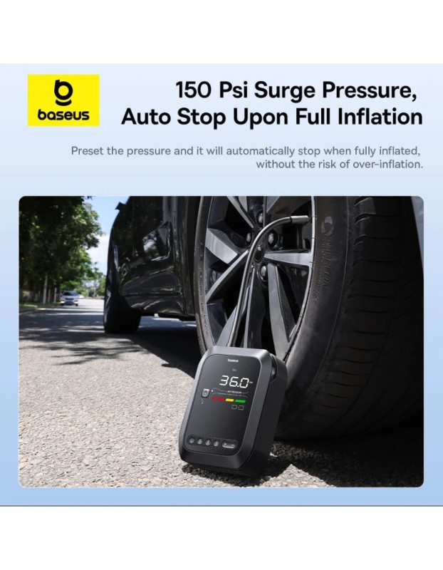 Baseus Car Jump Start Booster & Powerbank + Inflator 12650mAh 1200A SUPER ENERGY Baseus Car Jump Start Booster & Powerbank + Inflator 12650mAh 1200A SUPER ENERGY