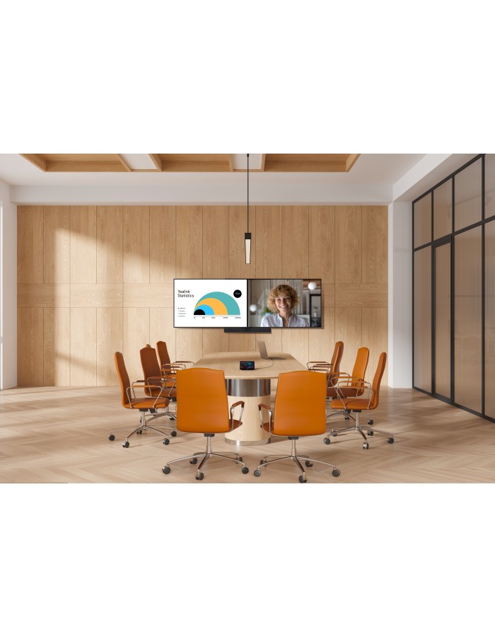 Yealink MeetingBar A40-010 All-In-One Video Bar with Remote Control for Teams/Zoom & BYOD Small/Medium Rooms