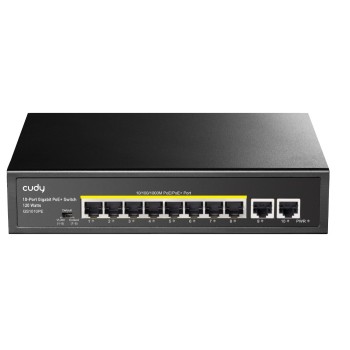 Cudy Switch PoE Gigabit 8PoE + 2GbE Uplink 120W GS1010PE