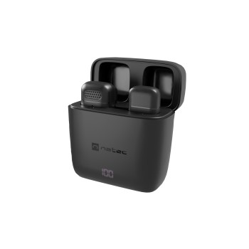 Natec Wireless Wearable Microphones for Contect Creators USB-C HOPPER LAVALIER